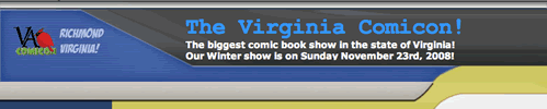 VA Comic Con banner