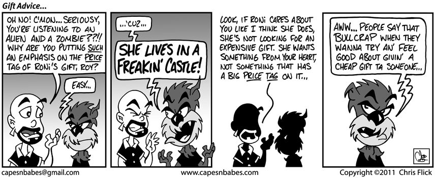 Capes & Babes strip No. 681 - Gift Advice...