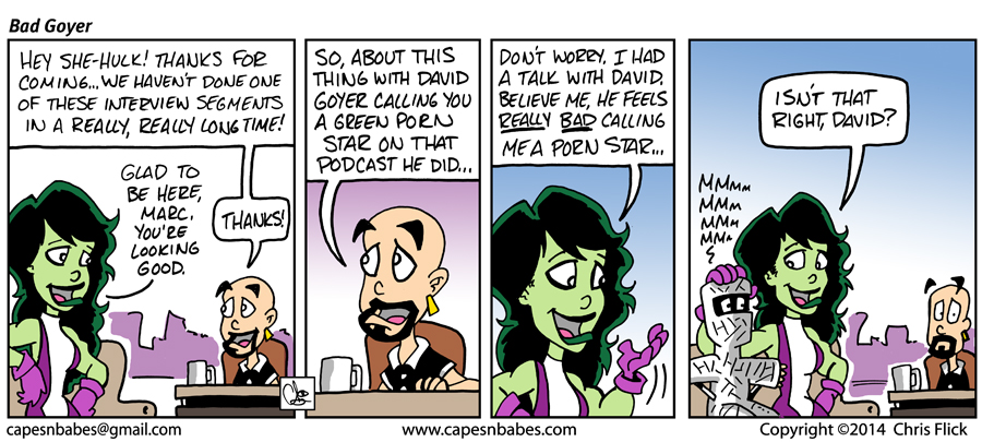 First Capes & Babes strip on the new iMac - how does it look?