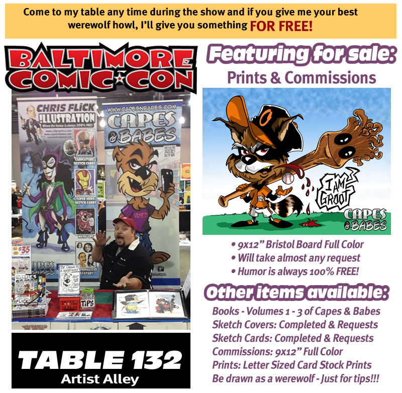 Baltimore Comic-Con Commissions…