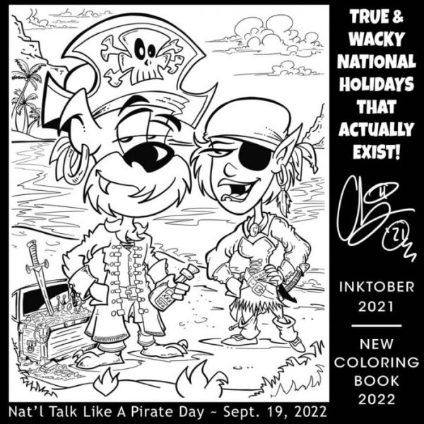 Inktober - Day 15 - Nat Talk like a Pirate Day